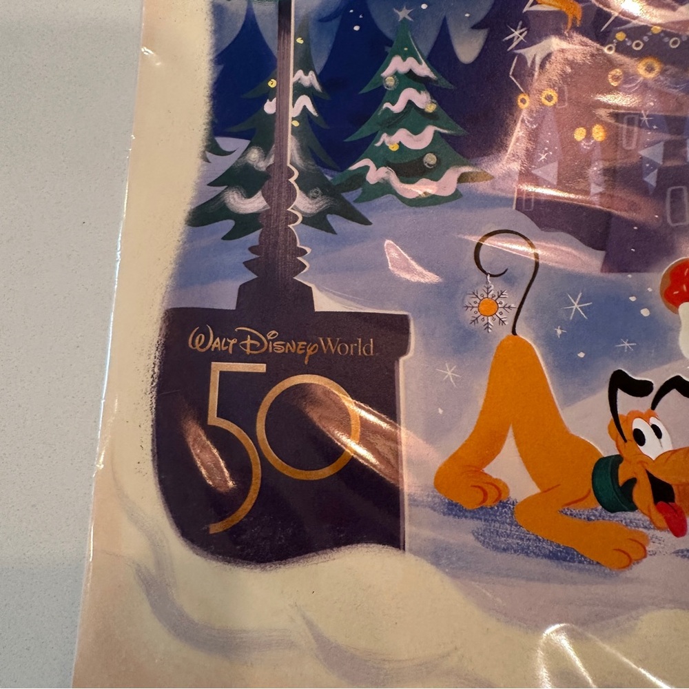 2022 Disney Mickey’s Very Merry Christmas Party Print & Ornament - NEW IN WRAP!! - Picture 7 of 8